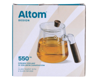Altom Dzbanek szklany z zaparzaczem 550 ml drewniana rączka - 1611187 - zdjęcie 2